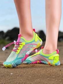 1 Pair Women's Beach/Water/Outdoor/Sports/Fitness/Running Shoes, Quick-Dry - Fluorescent Green - View 8