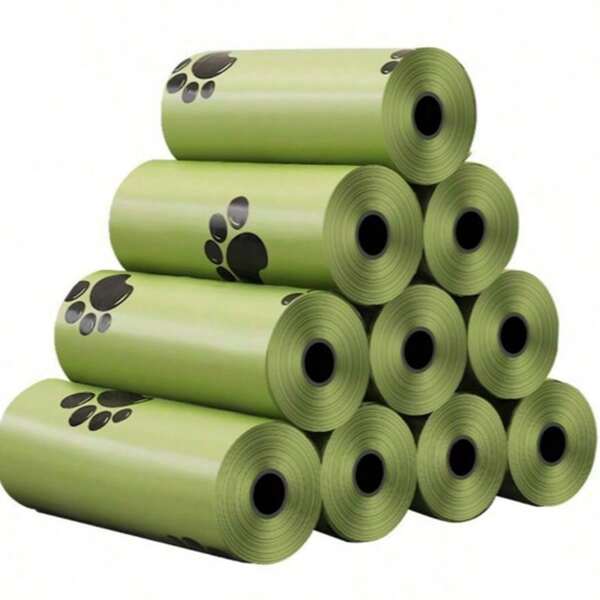 600pcs/360pcs Leakproof & Odor-Resistant Thick Pet Poop Bags - Paw Print Design, Easy To Clean Polyethylene Material, Dog Waste Collection Bags | Funny Patterns | Leak-Proof Material, Pet Trash Bags