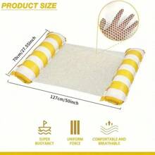 1/2Pcs Inflatable Lounge Chair, Pool Rafts For Adults, Water Hammock, Pool Floaties Toys - 4-In-1 Multi-Purpose Floats For Lounge Chairs Floating, A Practical Pool Inflatable For Versatile Water Fun. Perfect For Adults' Vacation Fun And Rest At Sea, 3/4pcs Inflatable Pool Floats, Ideal For Piscina