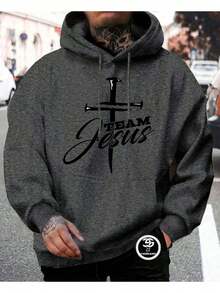 Unisex Sweatshirt Cold Weather Blouse Men's And Women's Sweatshirt With Hood And Pocket Casual Fashion Streetwear Flannel - Xanh đậm - Xem 11