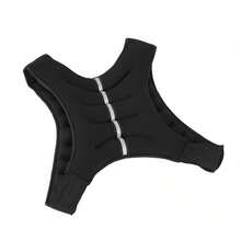 2025-Essential For Exercise: 8-Pound Black Neoprene Weighted Vest - 黑色 - 查看 5