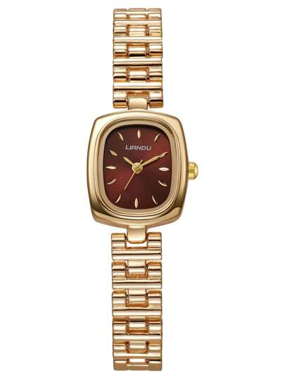 LI Piece Square Dial Watch, Vintage, Elegante Studded Numerals Inlay ation, Stainless Steel Detachable Strap Perfect Everyday Wear, Birthday s, Parties, Holiday Gatherings, As The Ideal Yourself Or Friends view 5