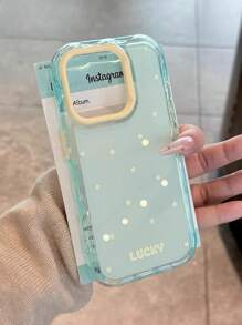 1pc Soft TPU Polka Dot Pattern Phone Case, Fit For IPhone 17/17 Air/17 Pro/17 Pro Max/16/16 Pro/16 Plus/16 Pro Max/15/14/13/12/11 Series, Shockproof And Anti-Fall Full Coverage