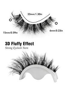 Rikuaild 7 对自然睫毛全条透明带状睫毛柔软蓬松睫毛交叉纤细戏剧性仿貂睫毛适合日常和派对化妆使用 - 持久自然的睫毛延长条睫毛，睫毛，睫毛，假睫毛