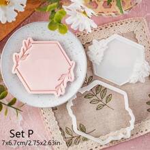 Leaf Pattern Cookie Cutter DIY Birthday Fondant Biscuit Mold Baby Shower Party Cookies Embossing Mould Dessert DIY Decor Tools Wedding Party Birthday Cake Mold