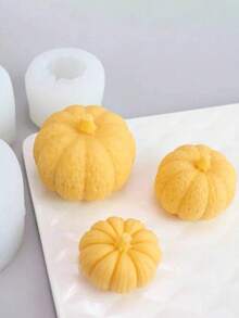 SikeSike Pumpkin Candle Holder Silicone Mold, Maple Leaf Silicone Mold, 3D Pumpkin Silicone Mold, Suitable For Epoxy Resin Casting, Thanksgiving DIY Art Gift Home Decor - White - View 4