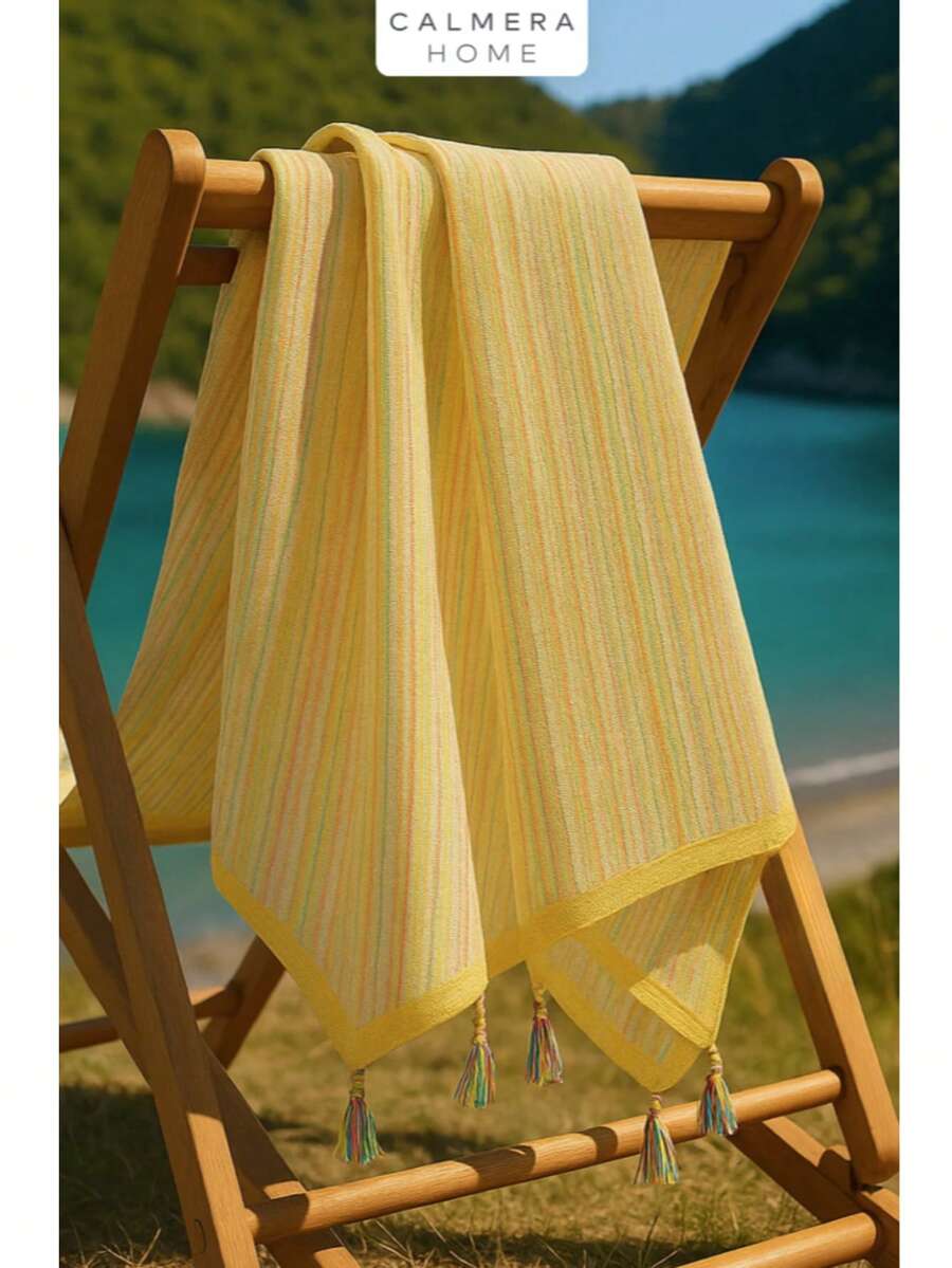 90x170 Cm Beach Towel – 100% Cotton, Soft & Highly Absorbent – Made In Turkey - Unta - View 1