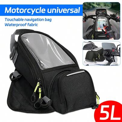 Motorcycle Multi Functional Fuel Storage Bag Waterproof Motorcycle Small Fuel Bag Mobile Phone Touchable Navigation Bag Valentine's Day Gift