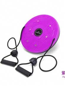 1 块 27.5 厘米 PP 材质扭扭板，核心腹部扭扭板 - 腰部塑形扭扭板，用于核心腹部锻炼的扭扭板 - 用于燃脂锻炼的旋转扭扭板，配有 6 个磁性铁质反光板，适用于健身房、万圣节；感恩节；圣诞节；礼物和日常锻炼