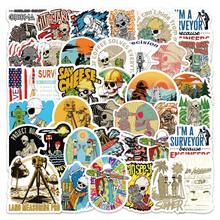 50 件测量员贴纸，适用于安全帽和笔记本电脑、测量礼品和装饰品、测量设备贴纸 | 俏皮文字设计 | 乙烯基贴纸、测量贴纸