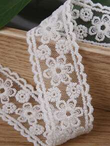 2yards Embroidered Lace Fabric Trim, 2.7cm Wide, DIY Sewing Decorative Accessory - Multicolor - View 14