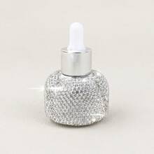 1PC, Luxury Sequin Glass Mini Dropper Bottle, Essential Oil Vials, Travel Refillable, Cosmetic Sample Containers, Liquid Perfume Bottles, Dispenser Sample Containers Home Organiser, Travel Accessories, Holiday Special Gifts