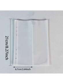 A5 Aufkleber Sammlungsorganizer Ordner Set mit großer Kapazität, Pu-Leder, klarer Aufkleber Aufbewahrungsalbum mit Reißverschluss, doppelseitig zum Sammeln für Journal, Sammelalbum, Planer