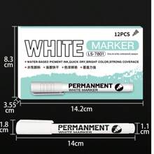 Permanenter wasserfester Marker, schnell trocknender schwarzer Lackstift, nicht verlaufend, 1-2mm Anti-Fleck wasserfester Acrylstift, permanenter schwarzer Marker, geeignet für Pappe, Keramik, Glas, Holz, Metall, Stoff. Spezielle Marker zum Zeichnen, Schreiben, Kritzeln, Markieren usw., Schulmaterial, Rückkehr zur Schule