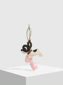 Girl's Accessories, Hanging Decorations, Ins Blogger Style, -Inspired Faux Flowers, 3D Cartoon Decorations, Cute Bulldog Decorations, Suitable For Girls, Girl, School, Small Gifts For Her, Can Enhance Your Elegant, Keychain, Knotted Decorative Lanyards, Edgy Chic Style, Back To School Essential