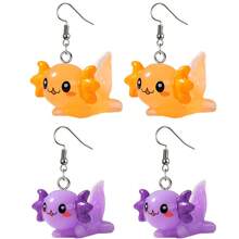 1 paire de boucles d'oreilles cloutées en acrylique mignonnes en forme de lézard, boucles d'oreilles mode animal gecko, conviennent pour le port quotidien et les soirées pour femmes