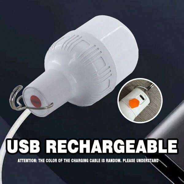 USB Rechargeable Emergency Lighting Lamp, Bright LED Light With 3 Dimming Modes, Suitable For Indoor/Outdoor Camping, Outdoor Stalls, Garage, Garden And Other Emergency Lighting