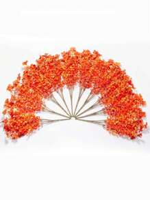 4 Bundles Fall Artificial Flowers, Uv Resistant Fake Plastic Plants For Home Decor, Orange Shrubs Hanging Flower Plant For Home Fall Front Door Porch Garden Autumn Decor To Add A Touch Of Classy To Your Patio And Balcony, Corridor, Garden, Yard, Dining Table, Living Room, Wedding Party, Simulation Vine Flowers, Wedding Party Decor, Fall Decor,Autumn Halloween Decor Room Decor