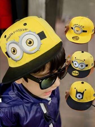 Minions 1 Piece Minions Children's Baseball Cap, Anime Cartoon Baseball Cap For Boys And Girls, Outdoor Sun Protection Hat, Unisex Summer Cartoon Sun Protection Basin Cap, Perfect For Travel, Vacation, Business, Fitness, Camping, And Outdoor Use