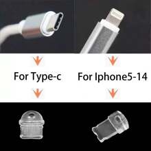 Tapón antipolvo para puerto de carga de móvil con forma de estrella de strass para Lightning, Tipo-C, Android