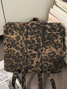 Ce sac à dos léopard spacieux est conçu spécifiquement pour les femmes, parfait pour les voyages, l'école ou un usage quotidien. Ce sac et polyvalent convient aux utilisatrices. Design imprimé guépard. - Multicolore - Voir 9