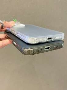 2 peças Capas de Telefone para Casais na Moda, Capas de Telefone Preto e Prata Antiderrapantes Coloridas Mate IMD Minimalistas, Capas de Telefone Duras com Moldura Semirrígida e Transparente, Capas Protetoras de Telefone, Compatível com Samsung, Compatível com iPhone 13, Compatível com iPhone 13 Pro Max, Compatível com Samsung Galaxy, Compatível com iPhone