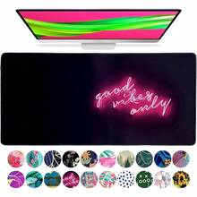 French KOKO Desk, Large Desk Pad Large Mouse Pad Cute Desk Accessories Home Office Essentials XL Desk Desk Pad Keyboard Mouse Desk Pads On Top Of Desks Computer Pink Floral Women Girls - 只感受美好 - 查看 1