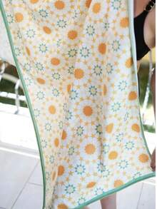 Microfiber Beach Towel – 75x150 Cm – Lightweight, Absorbent & Quick-Drying Summer Towel – Made In Turkey - White - View 2