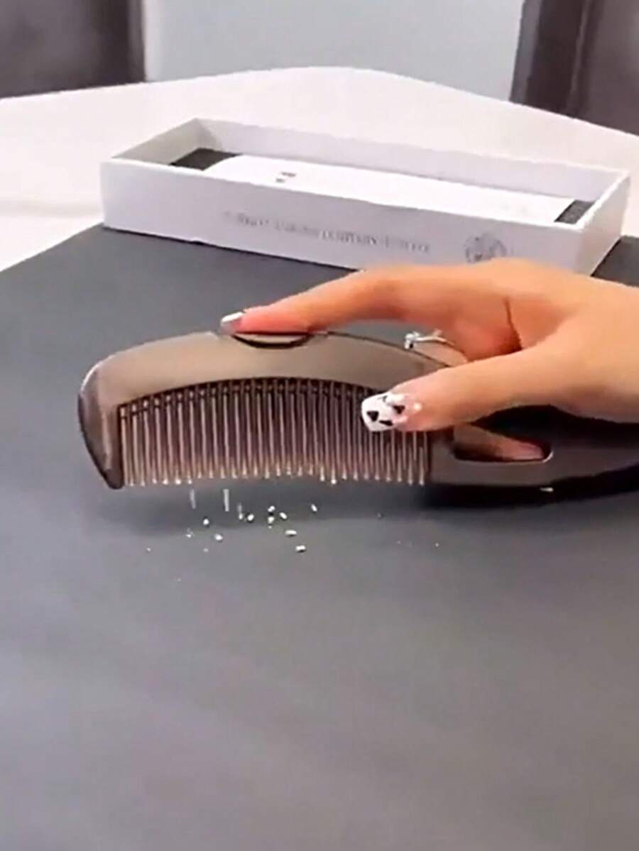 1pc Multi-Function Energy Massage Comb, Hollow Teeth Hair Brush For Scalp Massage/Dandruff Removal/Oil Control, Suitable For Both Men And Women, Energy Massage Brush, Grooming Comb For Healthier Scalp And Better Hair Quality