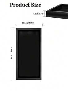 1 件多功能硅胶桌面梳妆台托盘、防滑浴室皂盒、厨房水槽收纳架、珠宝展示架 - 黑色 - 查看 10