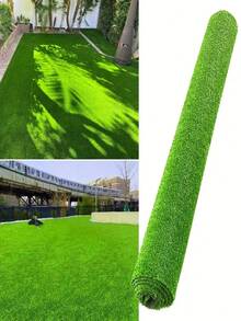1 Piece 19.69x78.74 Inch Artificial Grass Lawn, Luxury Synthetic Grass Turf, Thick Lawn For Decoration, Pet Training, Garden, Playground, Party, Outdoor Table, Backyard Landscape - Multicolor - View 2