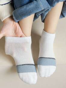 5 pares de calcetines delgados para niños en primavera y verano, calcetines para niños, calcetines deportivos