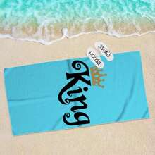 1pc Oversized Beach Towel, Super Soft & Absorbent Microfiber, Perfect For Travel, Vacation, Swimming Pool, Camping, Beach - Essential Gift