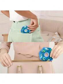 1PC 7-Day Pill Organizer |   Round Weekly Planner With Single-Hand Lock |   Durable Safe Plastic Material |   Large Travel Size |   Bright Colors For Vitamins & Supplements |   Fish Oil Storage Box