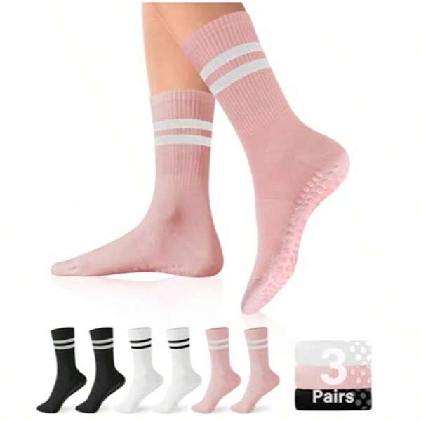 Women Pilates Socks With Gripping Power, Suitable For Yoga And Barre - Non-Slip