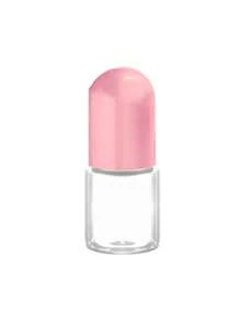 Frasco de vidro com esferas em ouro rosa, recarregável, usado para frascos de vidro transparentes de óleo essencial e perfume, utensílios de maquiagem portáteis, design elegante, frasco com tampa de rosca, design compacto, design à prova de vazamentos, muito adequado para cuidados com a pele e produtos de beleza, presentes para amantes da beleza, frascos de perfume para viagem