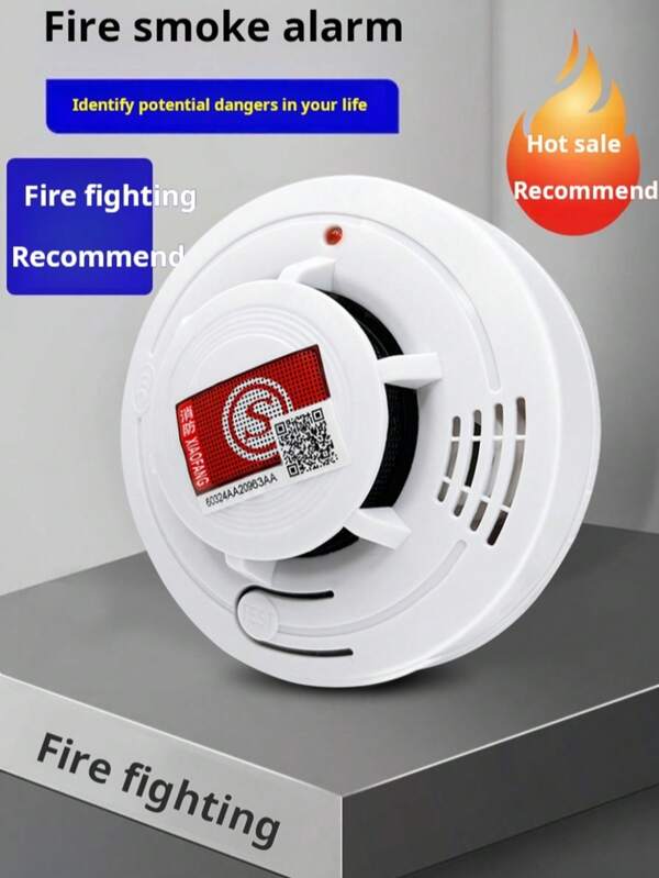 [Sensor dual inteligente] Alarma para el hogar, detección dual de incendios y monóxido de carbono, inalámbrica sin cableado, alarma por voz y luz, batería de 10 años, certificada de seguridad contra incendios