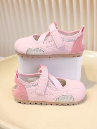 1 Pair Children's Versatile New Comfortable Soft Sole Casual Flat Shoes, Suitable For Outdoor, Vacation, Dancing, School, All Season