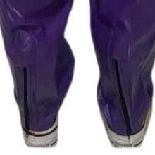 Motorcycle Raincoat Kit High Collar Waterproof Reinforced Motoboy Clothing Set - 紫色 - 查看 5