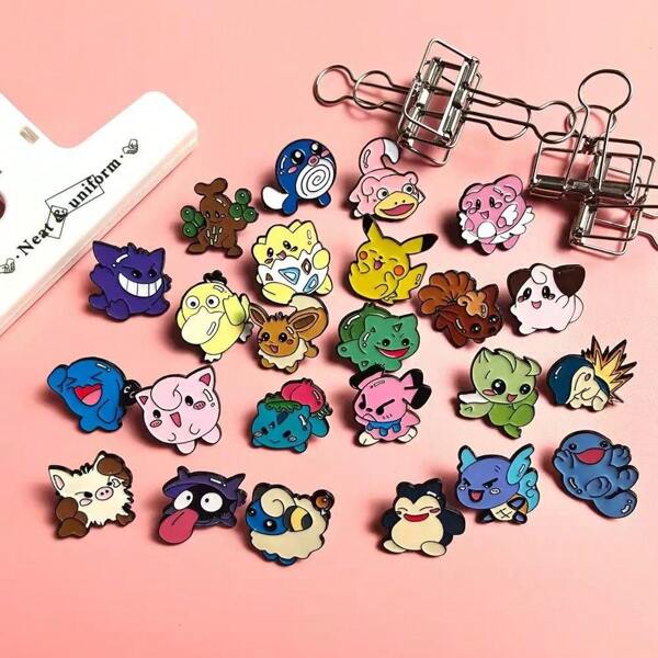 bandai 8 pièces Ensemble de broches émail style anime - Broches de cosplay pour hommes femmes sac à dos cadeau pour les fans