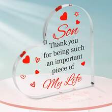 Placas de sentimiento de acrílico: Gratitud y Apreciación. Perfecto para regalar a mamá, papá, amigos y familia. Diseñados como recuerdos que infunden calidez sincera a cualquier espacio, convirtiendo momentos ordinarios en recuerdos apreciados que duran toda la vida.