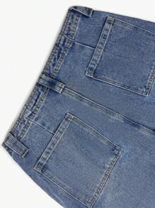 NVFelix 2025 New Women's Summer Y2K Cargo Jeans - Loose Straight-Leg Denim Pants With Multi-Pockets