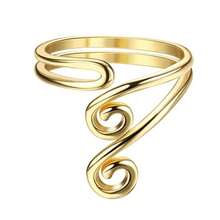 1PC/3PCS Adjustable Toe Rings Set For Women Fingers Joint Tail CZ Stone Crystal Summer Beach Arrow Flower Open Rings Foot Jewelry - Gold - View 26