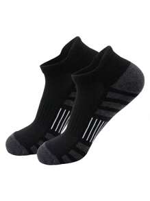 1/3/6 Pair(S) Functional Ankle Socks, Classic Colorblock Design For Men & Women, Breathable Mesh With Accent Colors, Energetic Style, Suitable For Sports & Workout