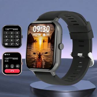 LIFEBEE Montre connectée LIFEBEE pour femmes et hommes (répondre/passer des appels), montre connectée sans fil de 1,83 pouces avec lecteur de musique, suiveur d'activités, plus de 100 modes sport, podomètre, rappel de messages, cadrans personnalisables, suivi des calories, montre de fitness sport