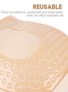 2 pezzi Petali per seno in silicone riutilizzabili, reggiseno senza spalline per abiti da sposa, per migliorare la scollatura, sollevare il seno, cuscinetti per il seno invisibili, reggiseno estivo anti-visibile, cuscinetto per biancheria intima sportiva anti-scivolo