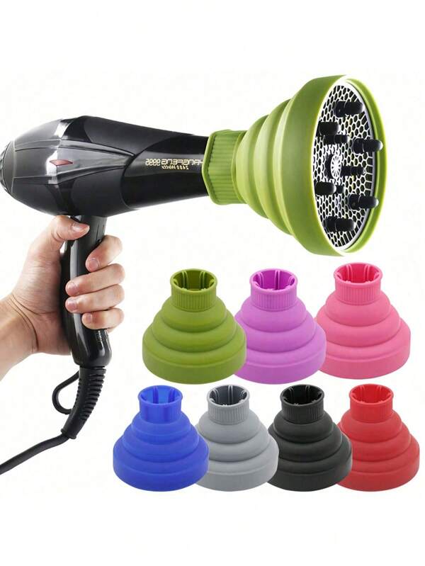 Foldable Hair Diffuser Attachment, Portable Silicone Diffuser Curl, Ideal For Travel, Salon, And Home Use