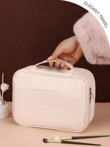 1pc Multifunctional Makeup Bag, Summer Travel Cosmetic Storage Bag, Waterproof Toiletry Bag, Large Capacity Makeup Brush Holder Bag, Convenient Handbag For Skin Care, Cosmetics, Makeup Brushes, Powder Compact, Lipstick, Suitable For Beach, School, Bathroom, Festivals, Valentine's Day, Christmas, Mother's Day Gift For Mothers, Family, Friends, Summer Essentials, Makeup Bag, Bag, Make Up Pouch, Travel Essentials, Makeup Bag, Cosmetic Bag, Large Capacity, Large Makeup Bag,Christmas Gifts,Pouch,Travel,Gifts For Women,Women's Necessaire,Travel Essential,Pouch,Clutch / Small Handbag,Necessaire,Makeup Organizer,Makeup Organize,Pouch,Brush Holder,Mini Pouch,Large Capacity Pouch