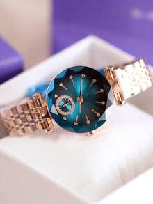 Đồng hồ thạch anh thép không gỉ thời trang sang trọng dành cho nữ Heart Of The Ocean Đồng hồ mỏng giản dị [HỘP MIỄN PHÍ] Bộ quà tặng tốt nghiệp Valentine - Màu xanh lam - Xem 4