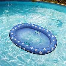 充气狗浮床，小号蓝色狗充气泳池浮床 - 彩色 - 查看 6